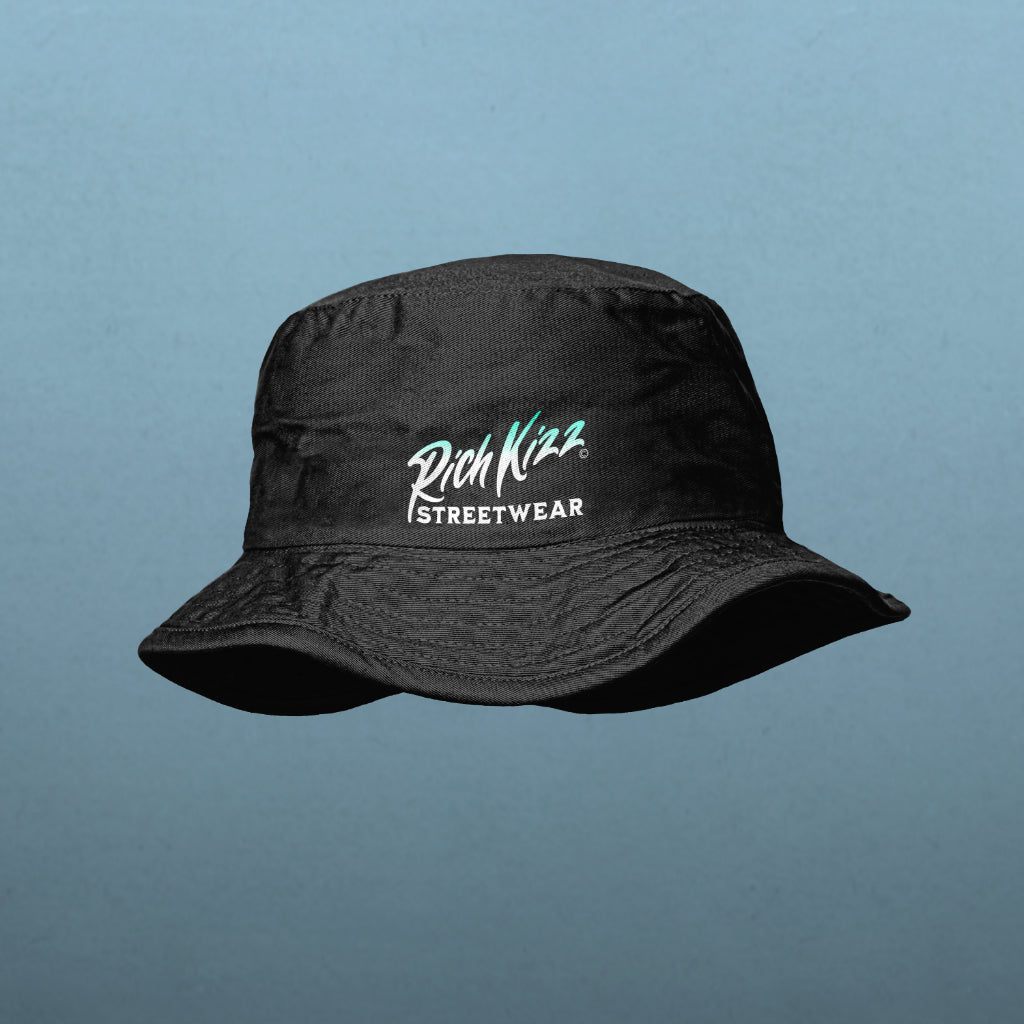 Bucket Hat Hut mit logo Richkizz Streetwear schwarz