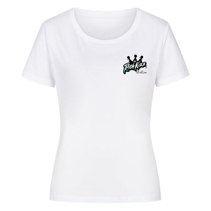 frauen Basic shirt mit frontrint, T-Shirt mit kleinem Logo auf der Brust Frauen 