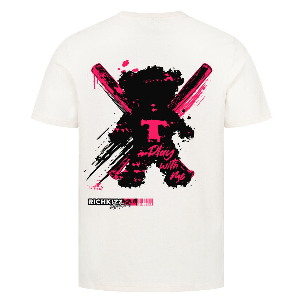 teddy shirt männer cool baseballschläger mit bär t-shirt streetwear aus deutschland shop für ausgefallene freche klamotten